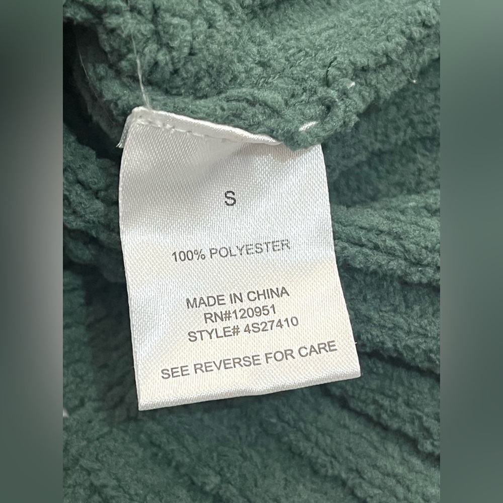 Pink Rose Women’s Polyester Chunky Soft Cozy Cable Knit Green Sweater Small - Picture 8 of 16